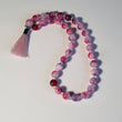 pink dyed jade, tasbih, misbaha, prayer beads